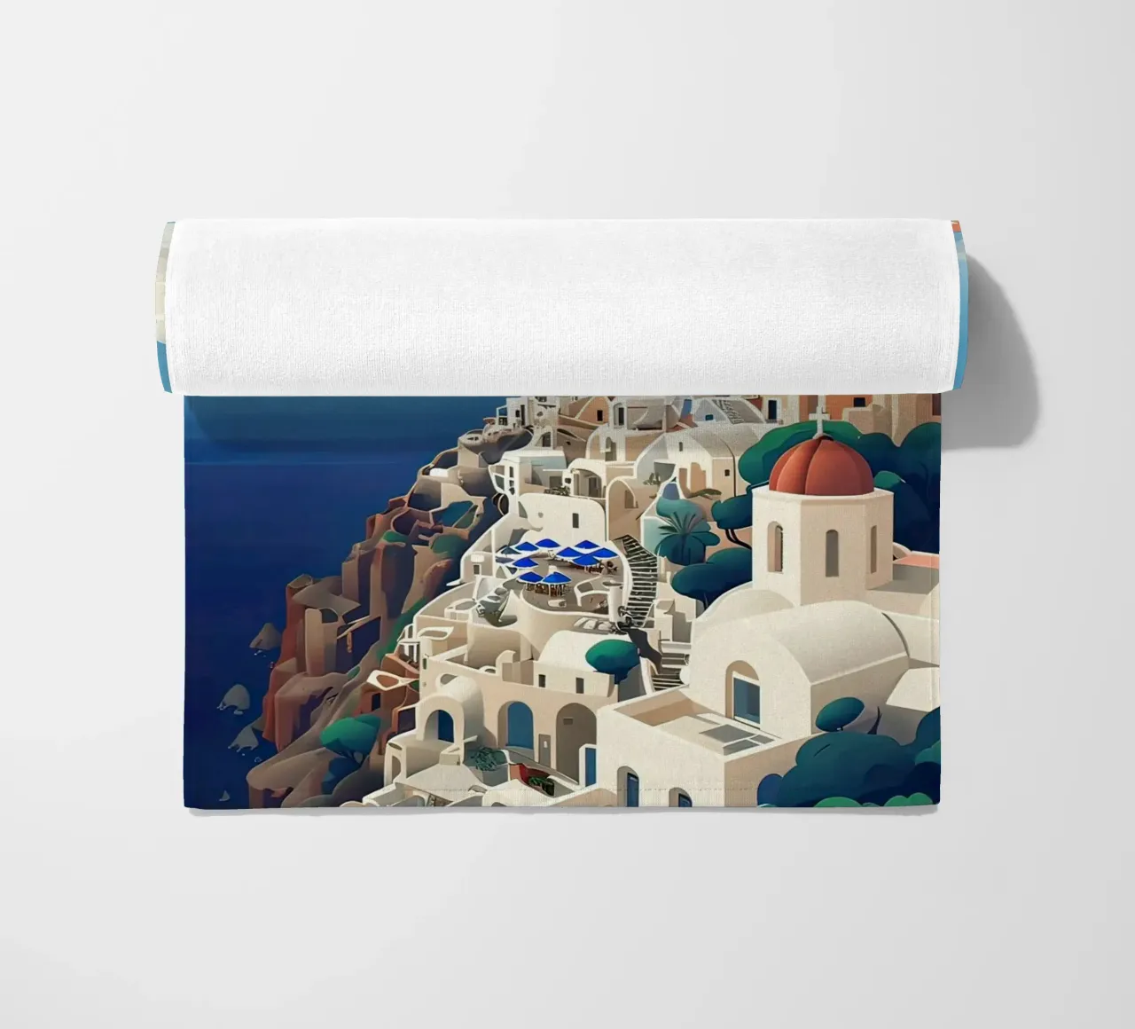 Greece santorini poster telo mare da 🎁 ARTVI-SHOP