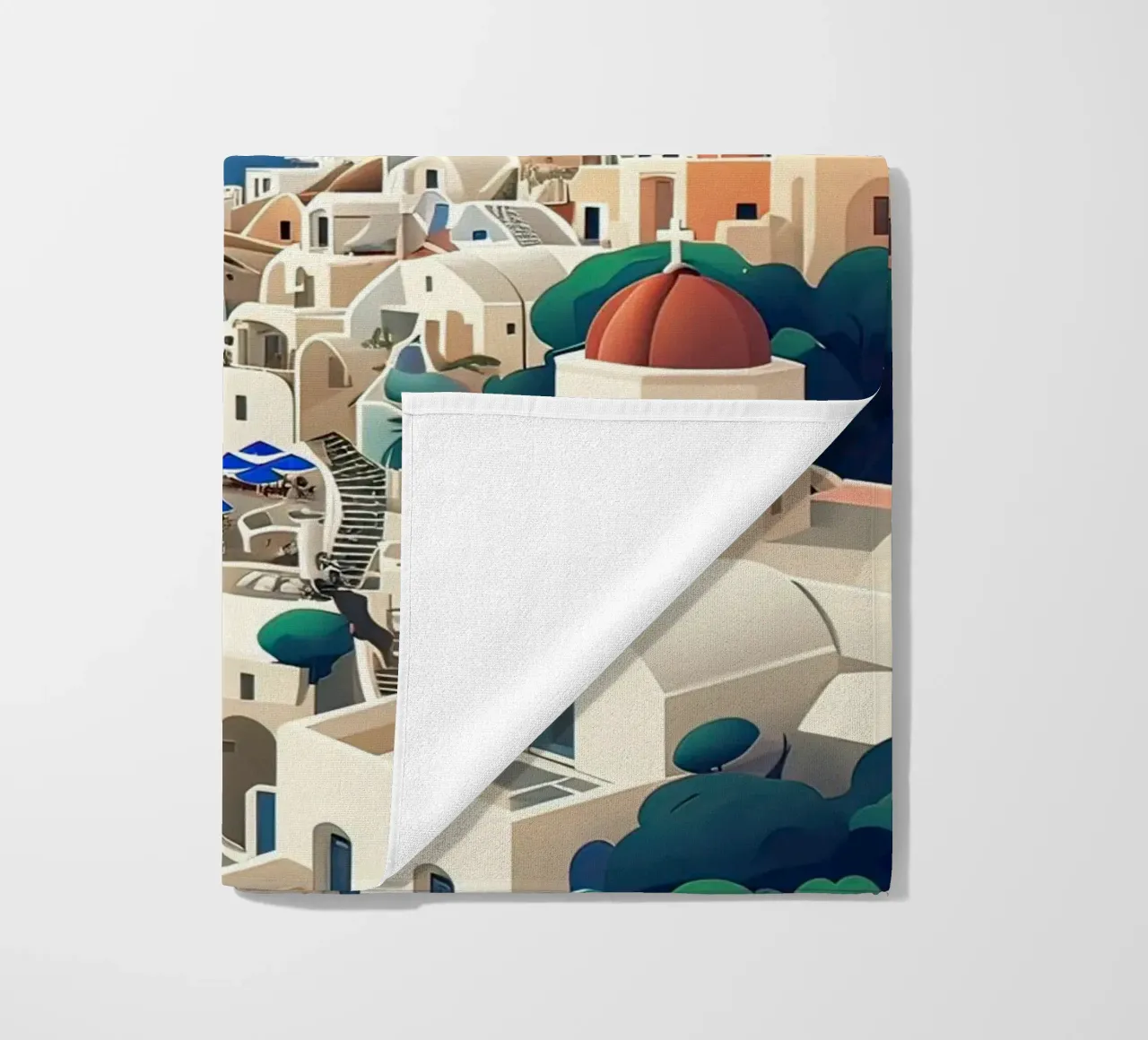 Greece santorini poster telo mare da 🎁 ARTVI-SHOP