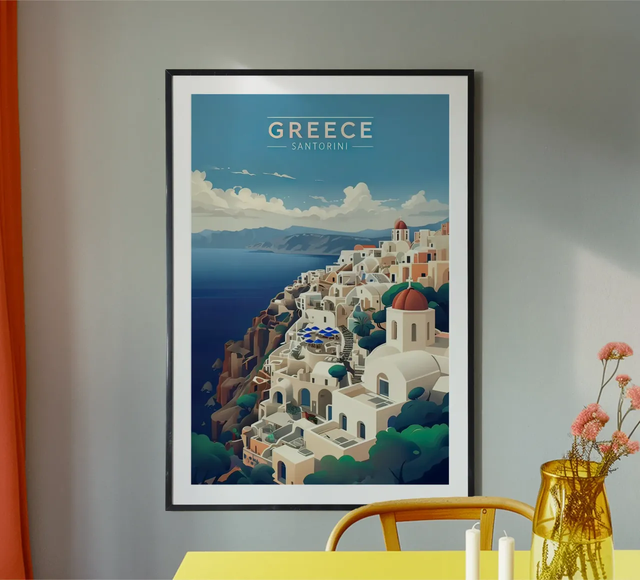 Greece santorini poster poster da 🎁 ARTVI-SHOP