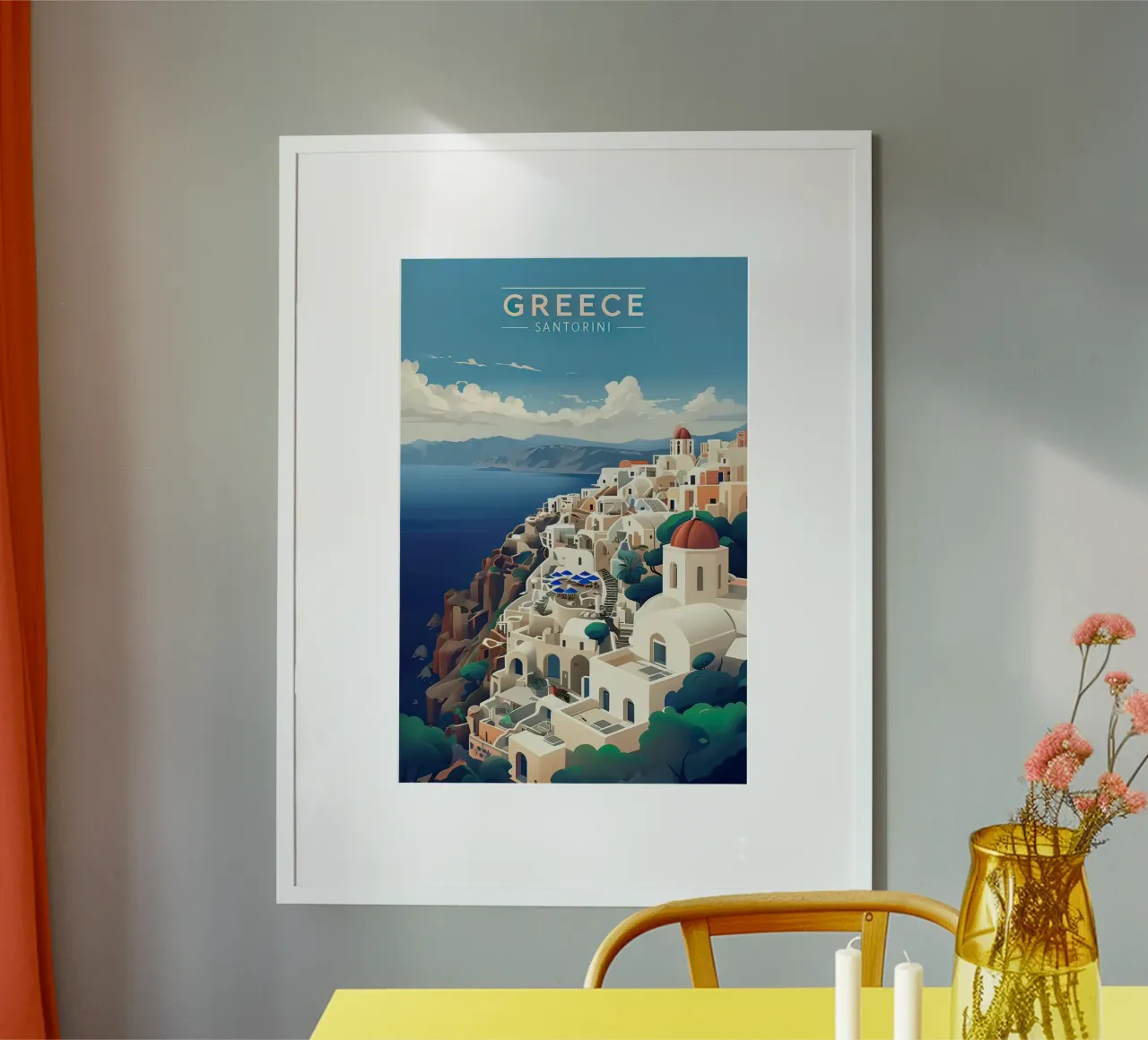 Greece santorini poster poster da 🎁 ARTVI-SHOP