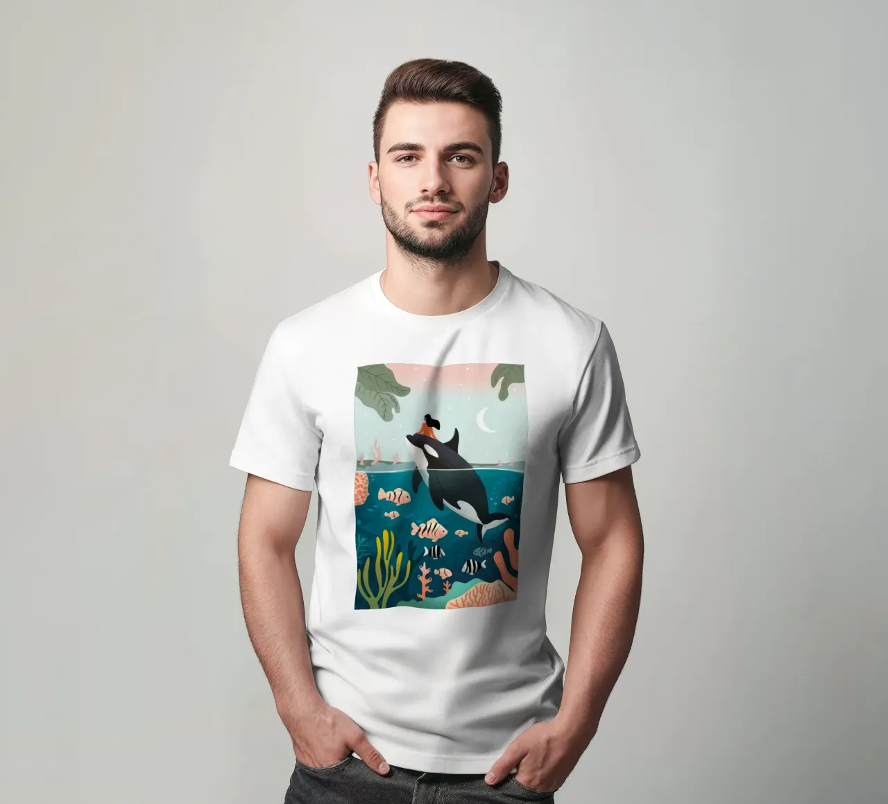 Scena di vita subacquea t-shirt da Emery Kate