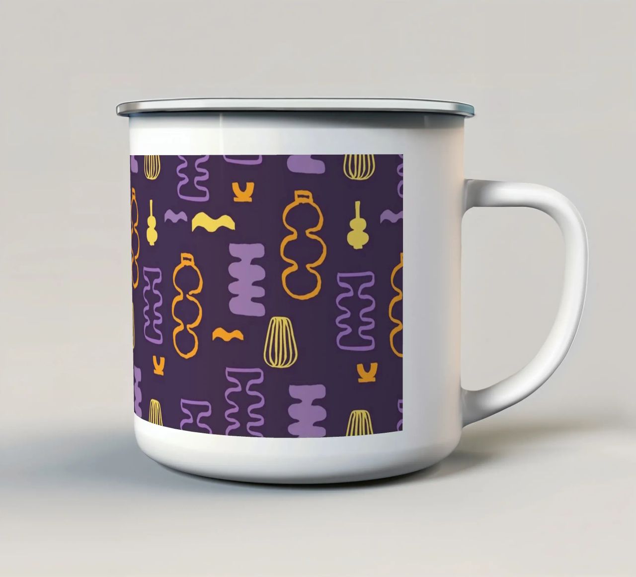 Pattern Love No 02 tazza in smalto da treechild