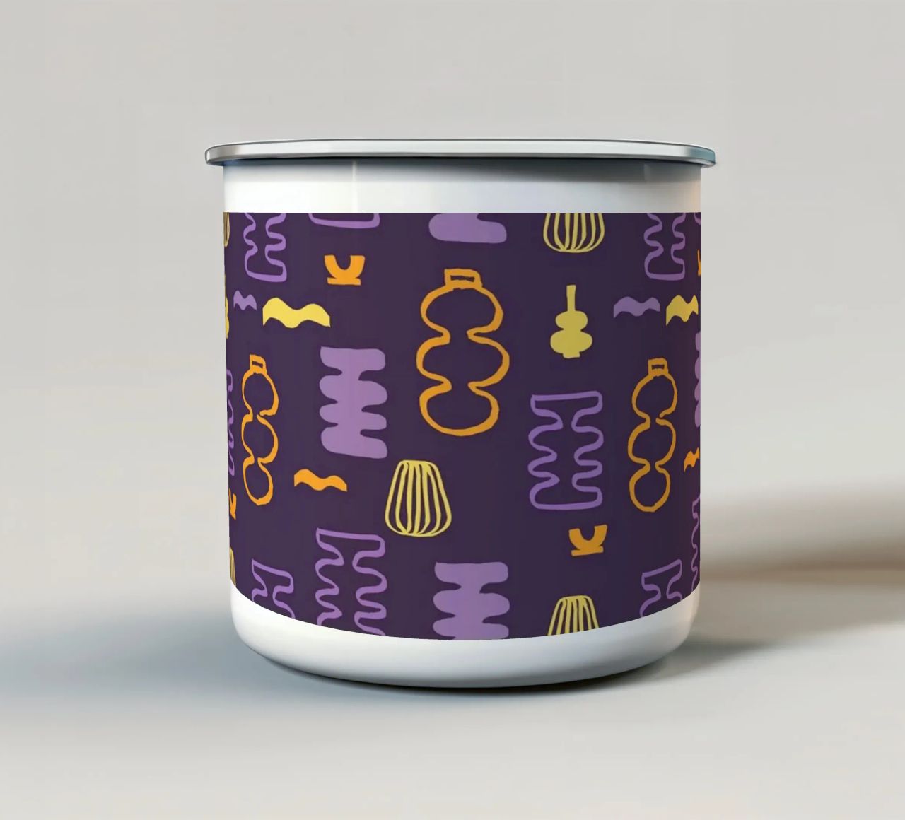 Pattern Love No 02 tazza in smalto da treechild