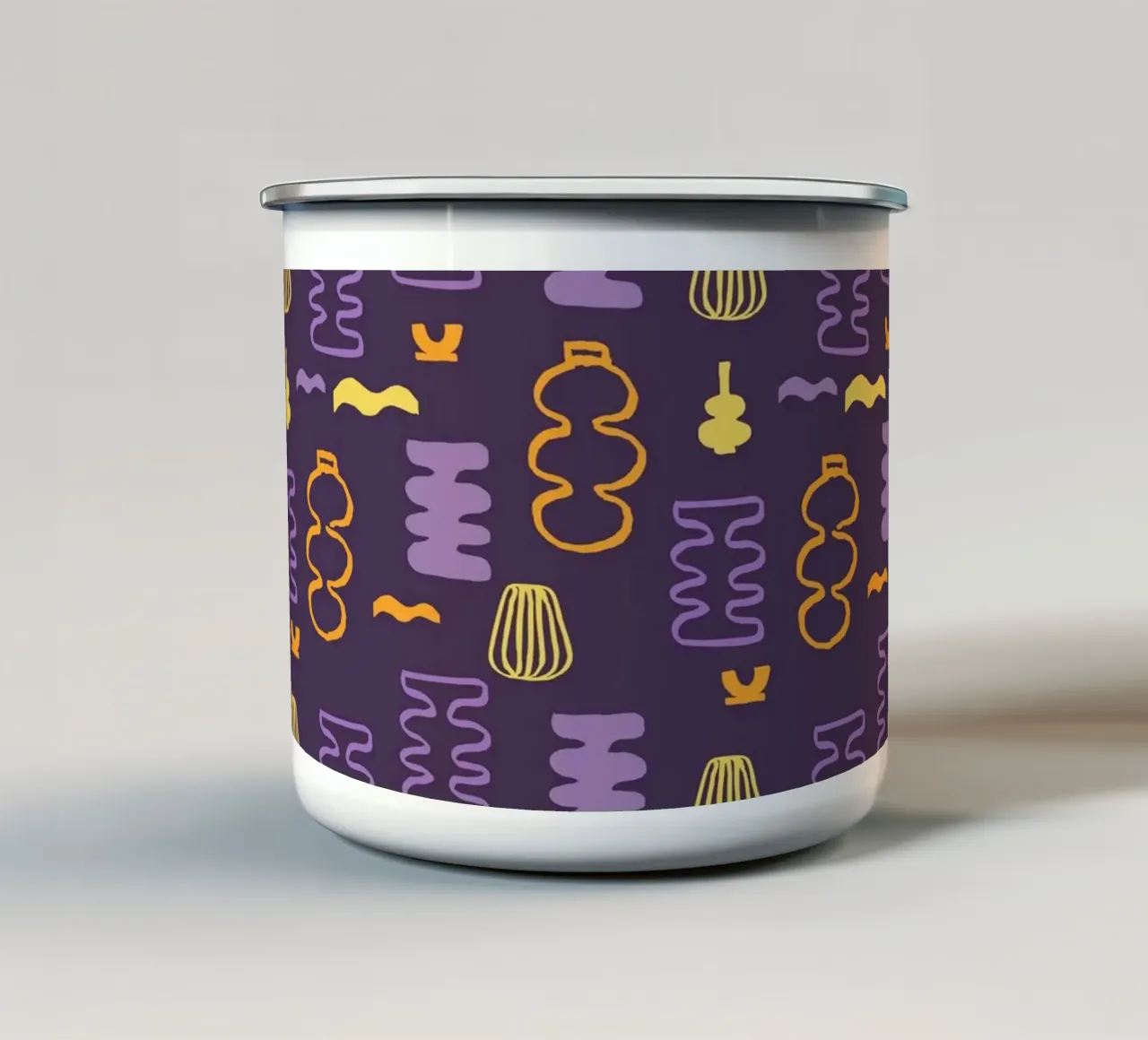 Pattern Love No 02 tazza in smalto da treechild