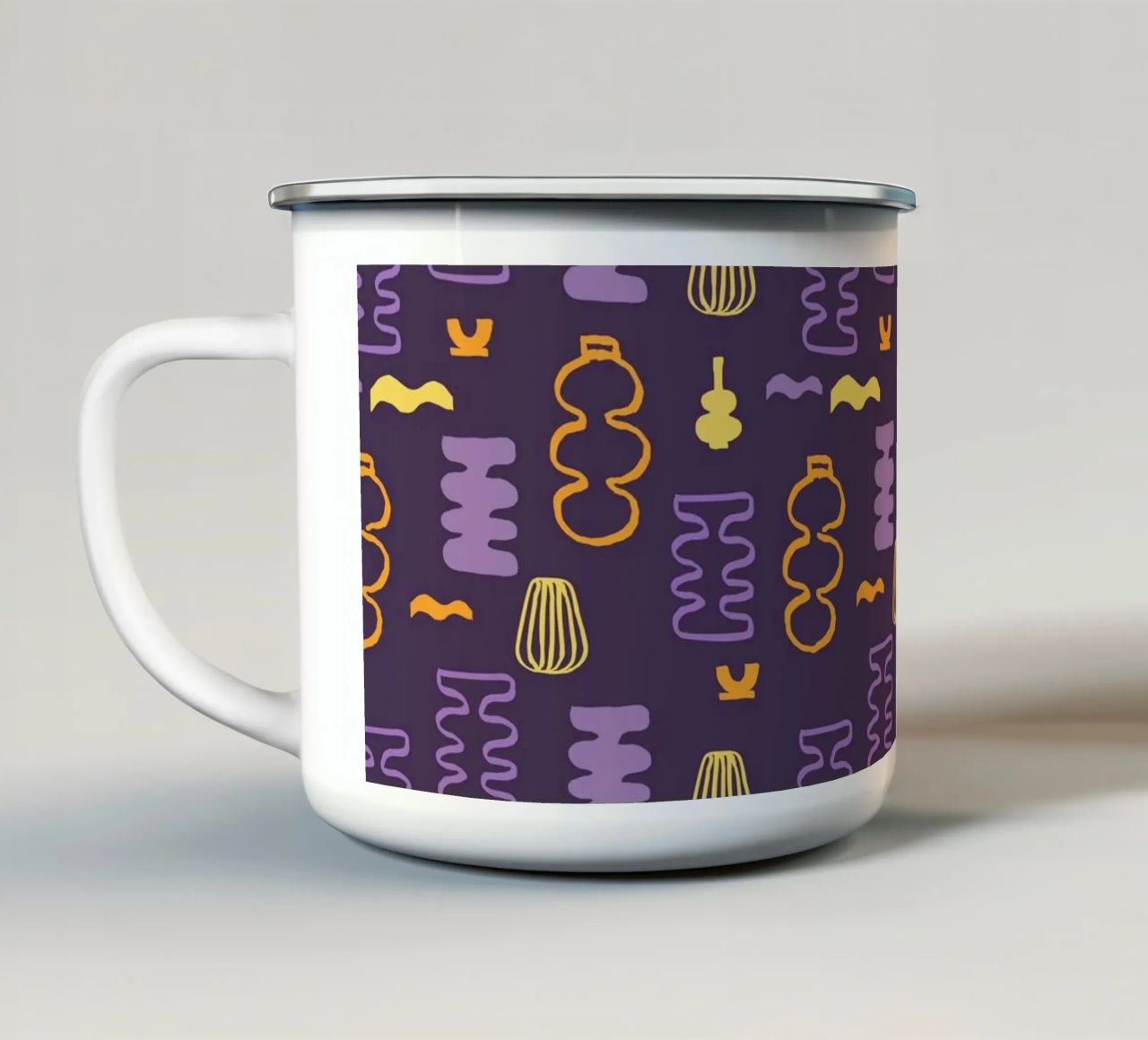 Pattern Love No 02 tazza in smalto da treechild