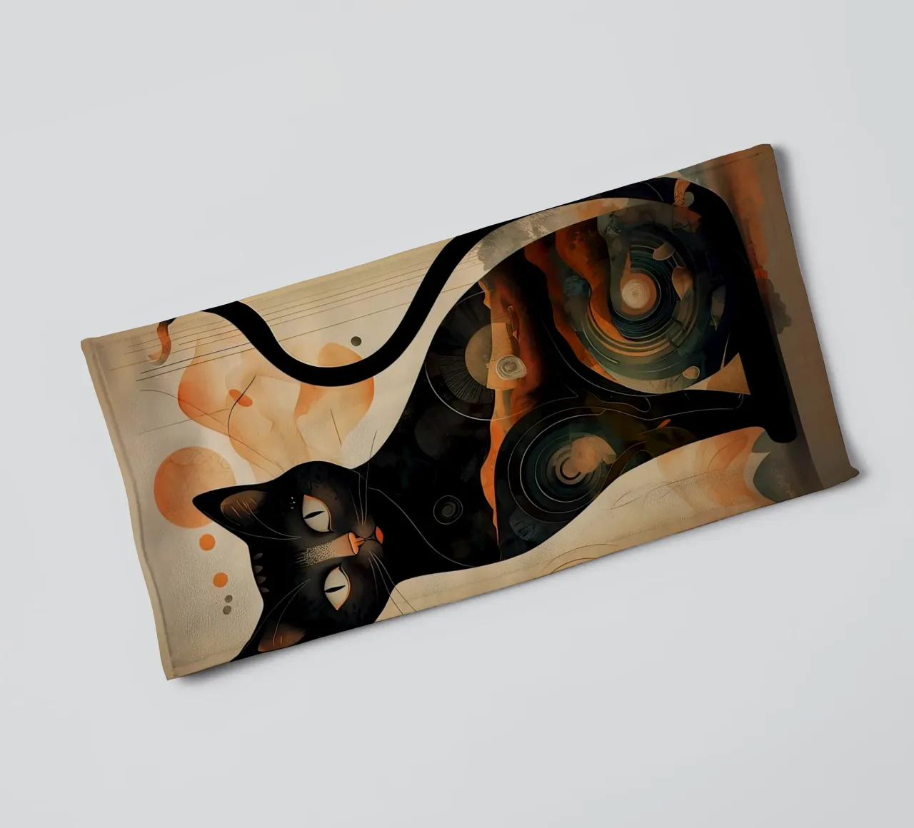 the mystical cat towel by 🎁 ARTVI-SHOP