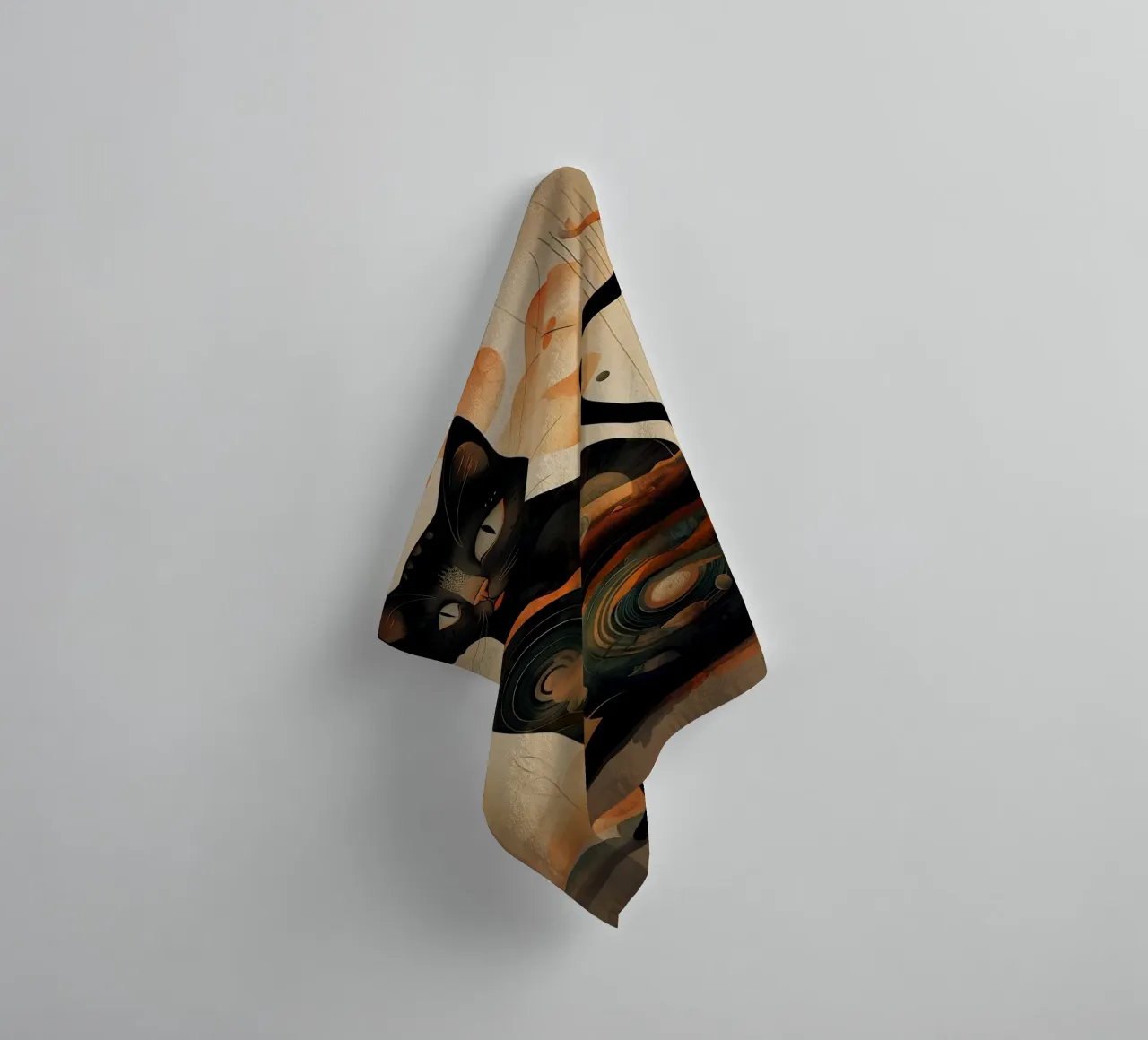 the mystical cat towel by 🎁 ARTVI-SHOP
