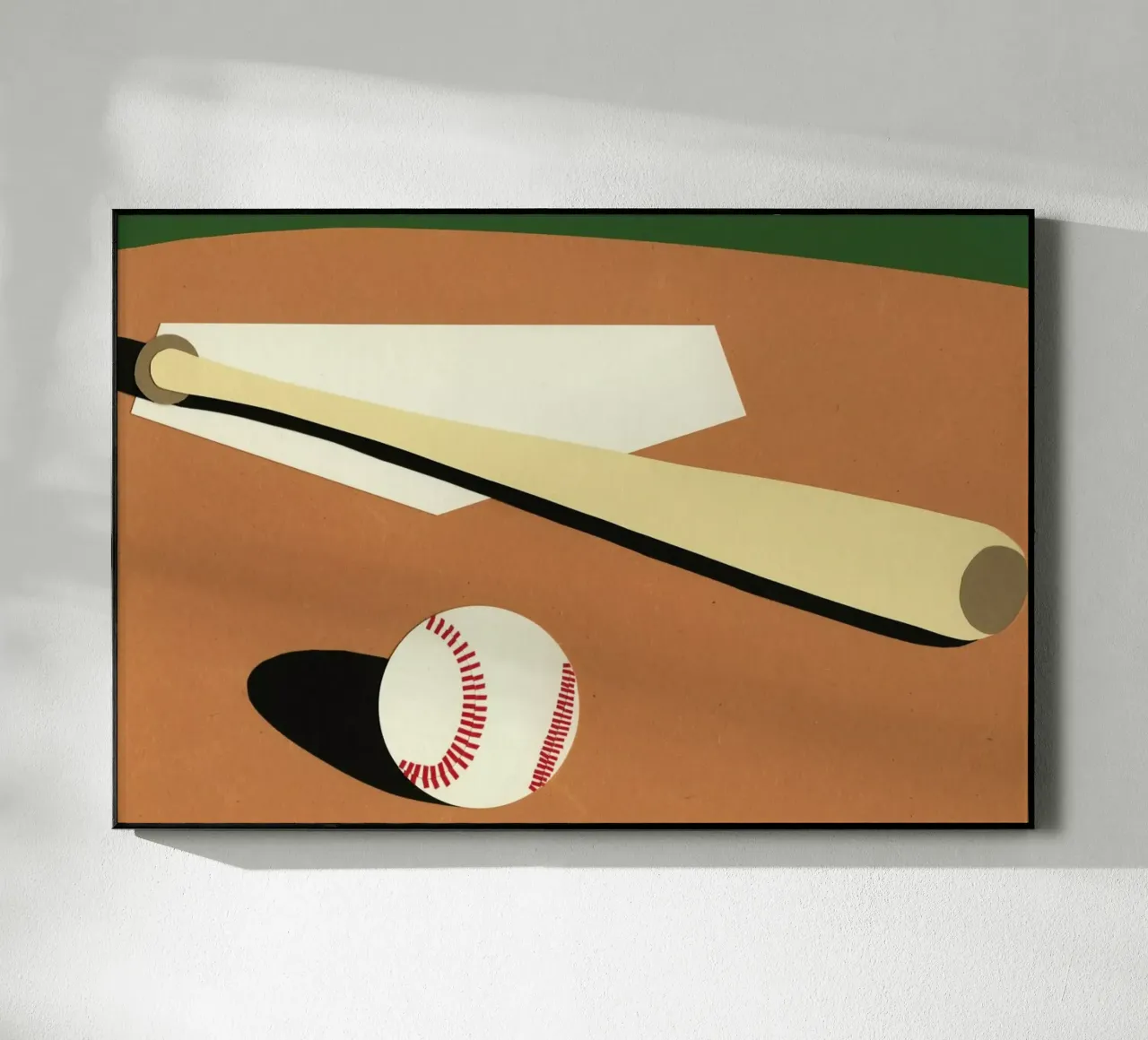 LA Baseball Field acryl van Rosi Feist