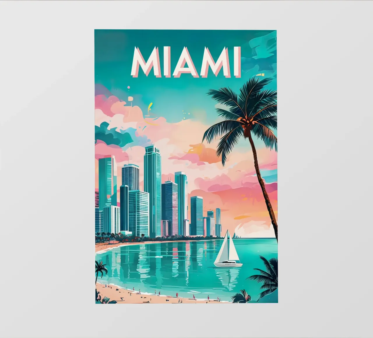 Manifesto di Miami telo in pvc da ARTVI-SHOP