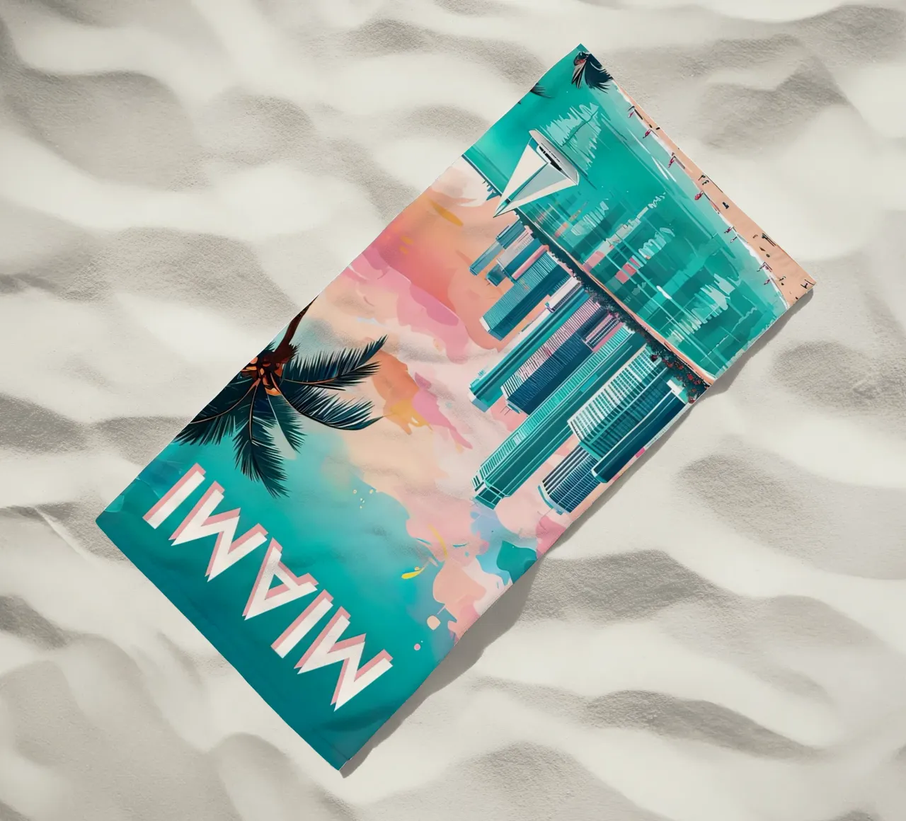 Manifesto di Miami telo mare da ARTVI-SHOP
