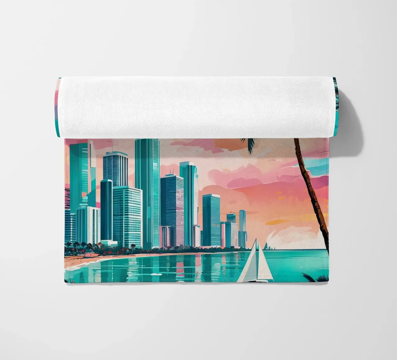 Manifesto di Miami telo mare da ARTVI-SHOP
