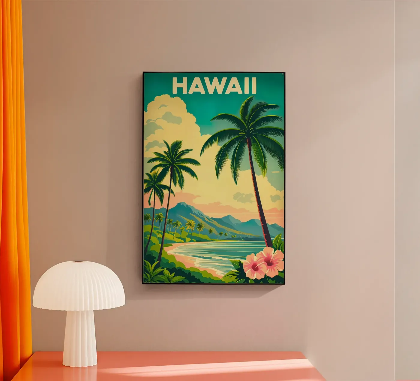 Hawaii poster plexiglass da 🎁 NOBELART
