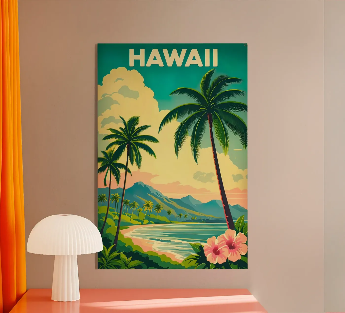 Hawaii poster plexiglass da 🎁 NOBELART