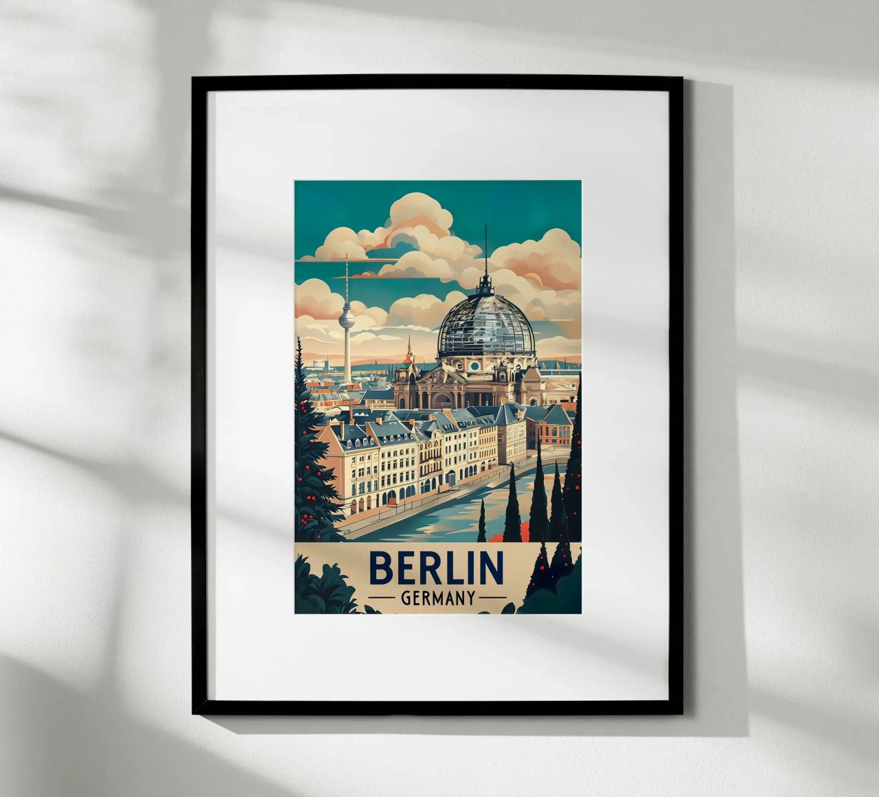 Berlin-Plakat Poster von ARTVI-SHOP