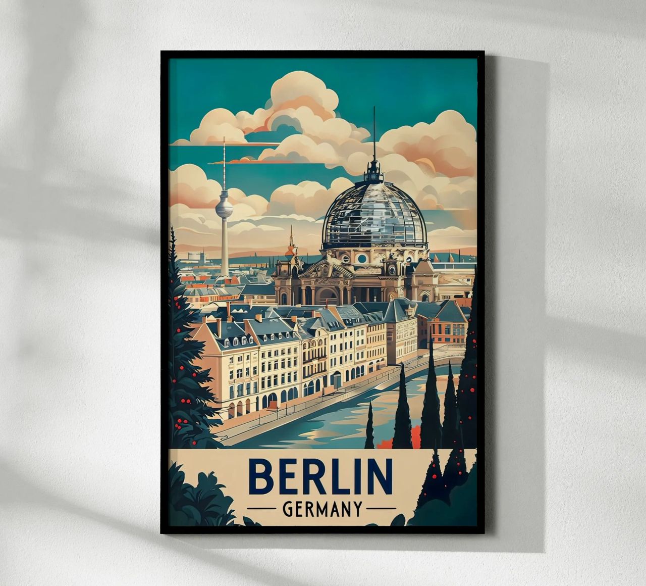 Berlin-Plakat Poster von ARTVI-SHOP
