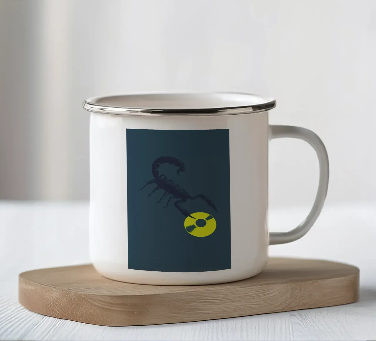 Oldskool 6 enamel mug by Evita Witzenhausen