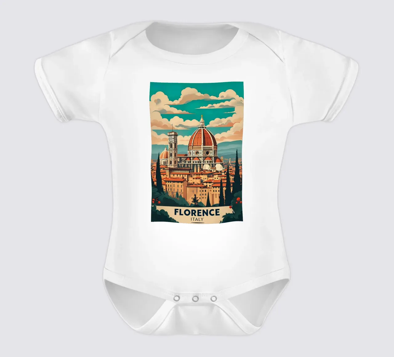 Manifesto di Firenze body neonato maniche corte da 🎁 ARTVI-SHOP