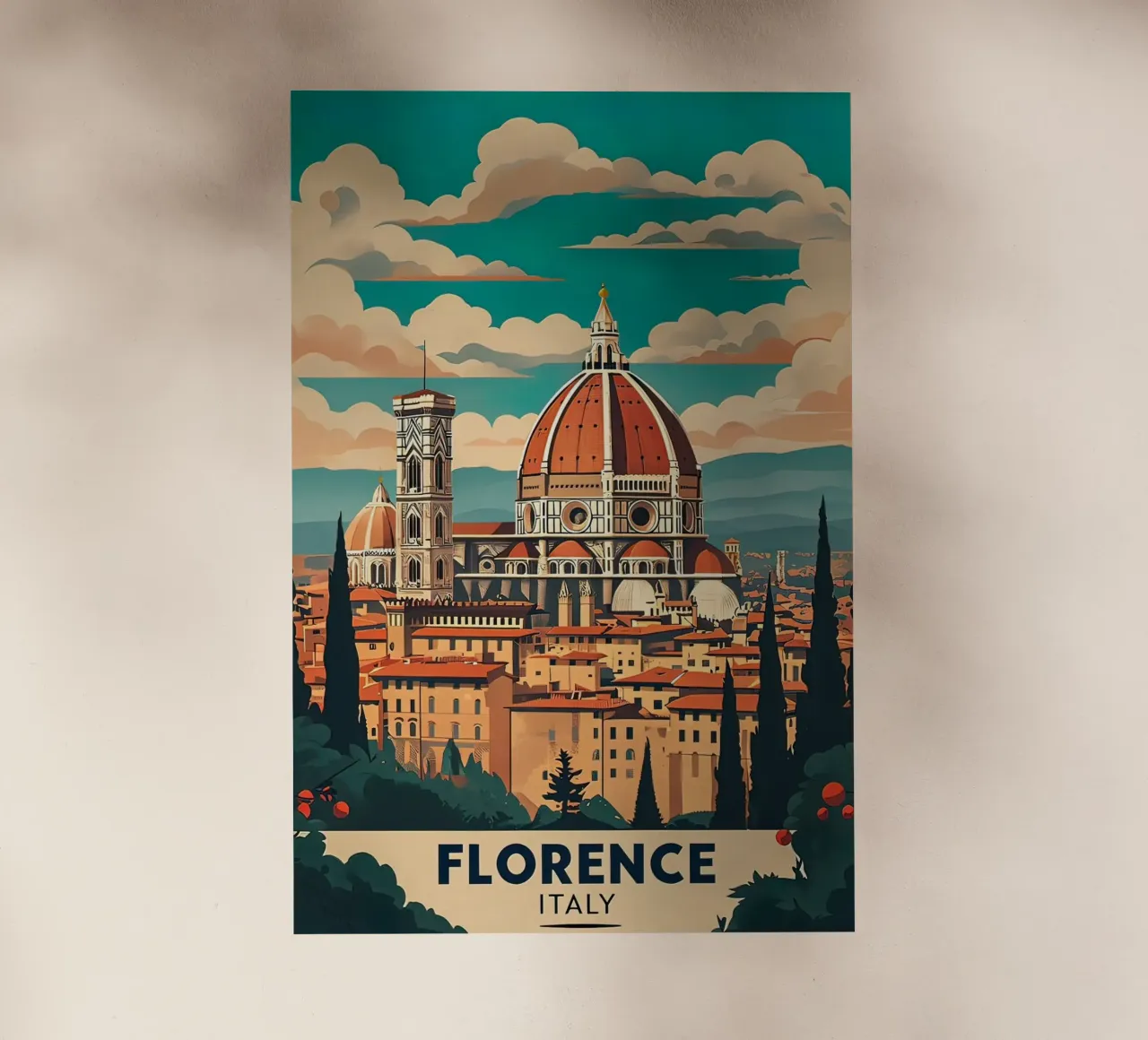 Manifesto di Firenze pellicola backlit da ARTVI-SHOP