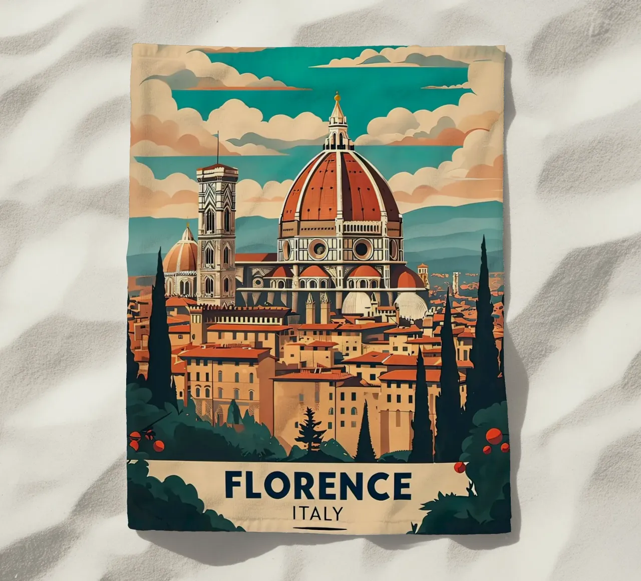 Manifesto di Firenze telo mare da 🎁 ARTVI-SHOP