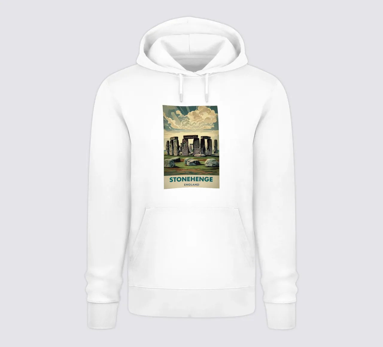 poster di stonehenge felpa con cappuccio da ARTVI-SHOP