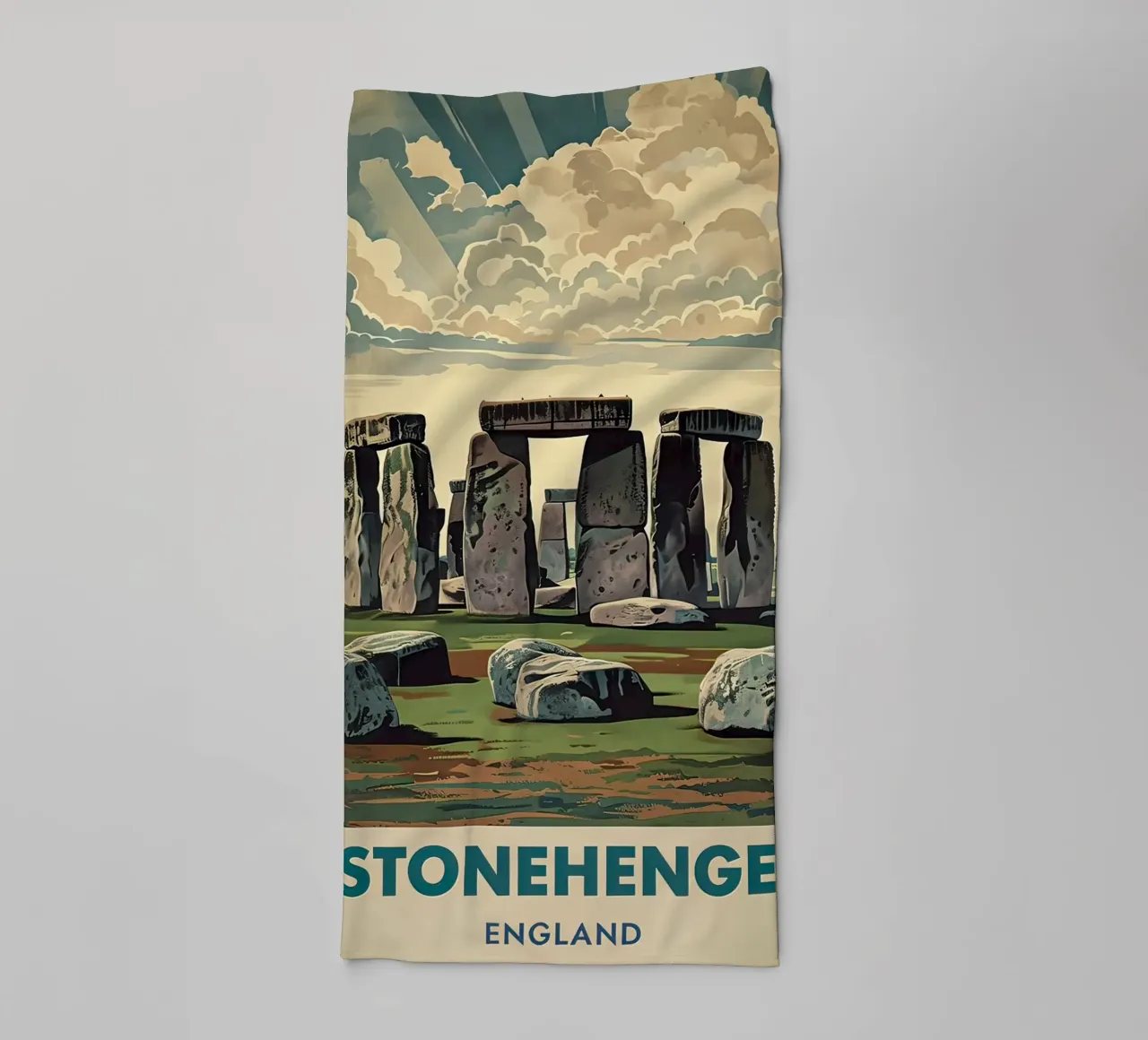 poster di stonehenge asciugamano da bagno da 🎁 ARTVI-SHOP