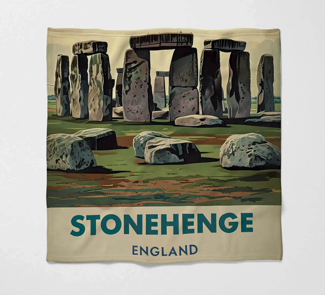 poster di stonehenge coperta in pile da 🎁 ARTVI-SHOP