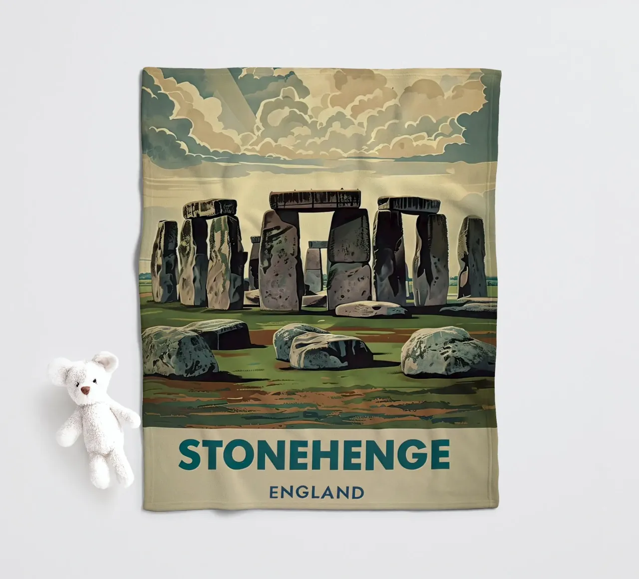 poster di stonehenge coperta in pile da 🎁 ARTVI-SHOP