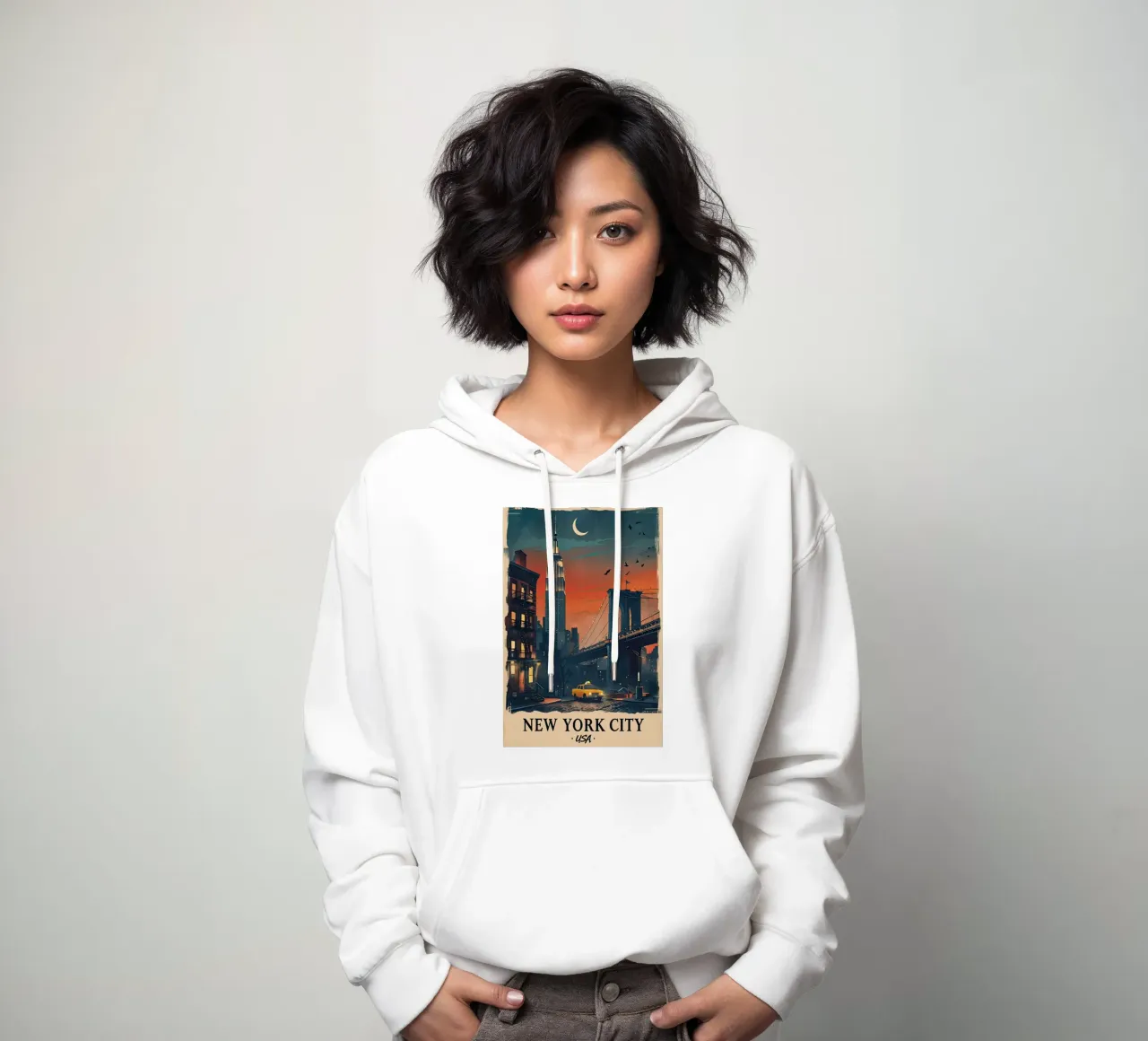 Manifesto di New York felpa con cappuccio da ARTVI-SHOP