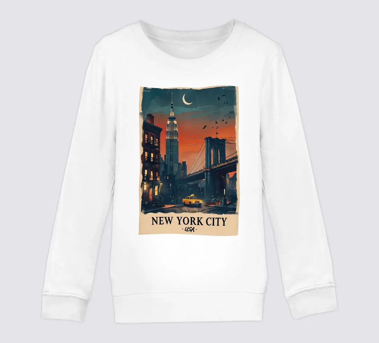 Manifesto di New York felpa bambino da ARTVI-SHOP