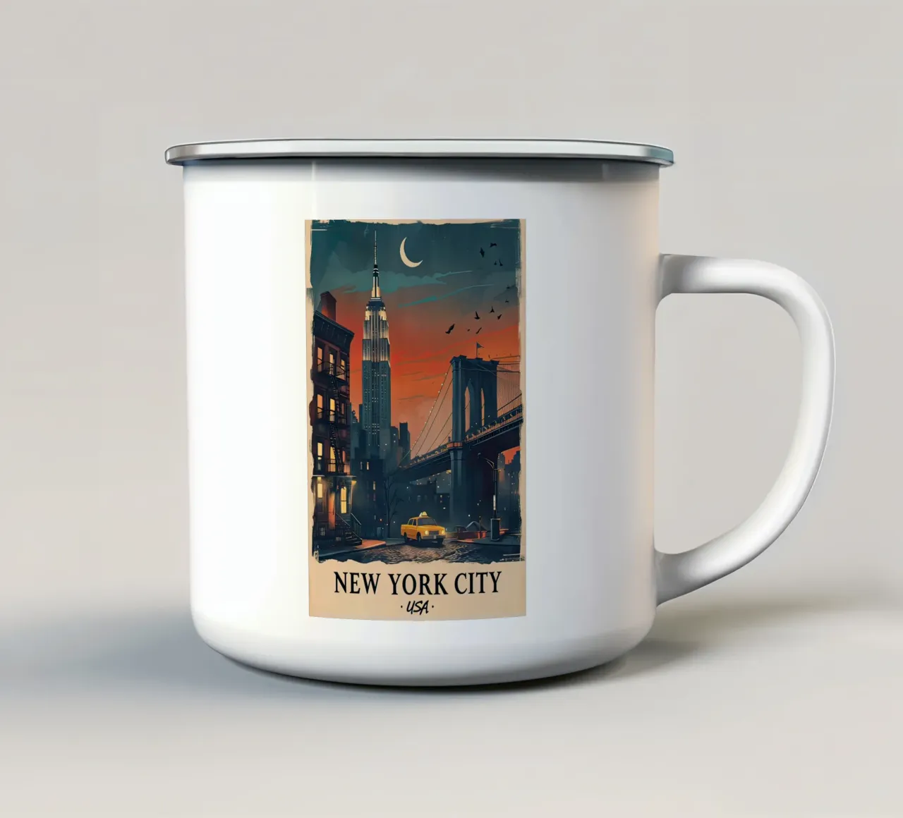 Manifesto di New York tazza in smalto da ARTVI-SHOP