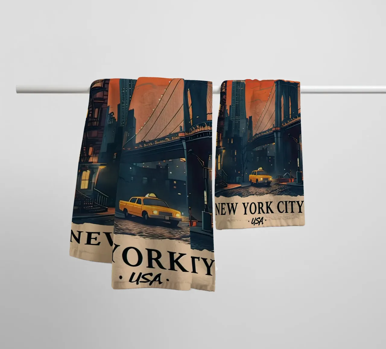 Manifesto di New York asciugamano da bagno da ARTVI-SHOP