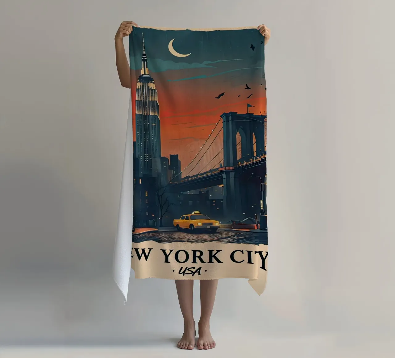 Manifesto di New York telo mare da ARTVI-SHOP