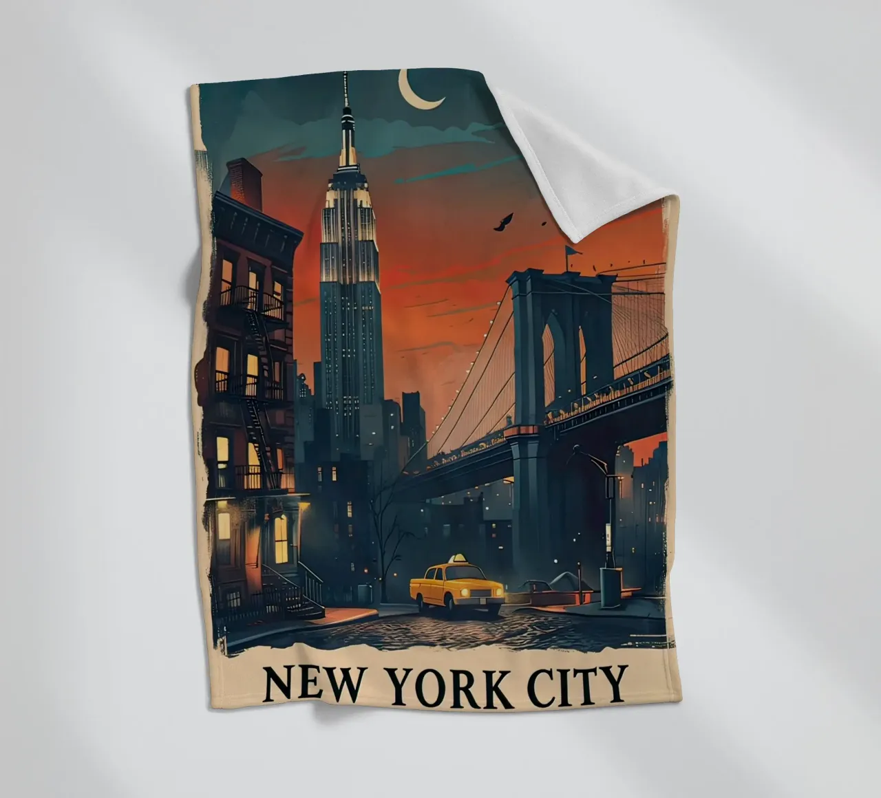 Manifesto di New York coperta in pile da ARTVI-SHOP