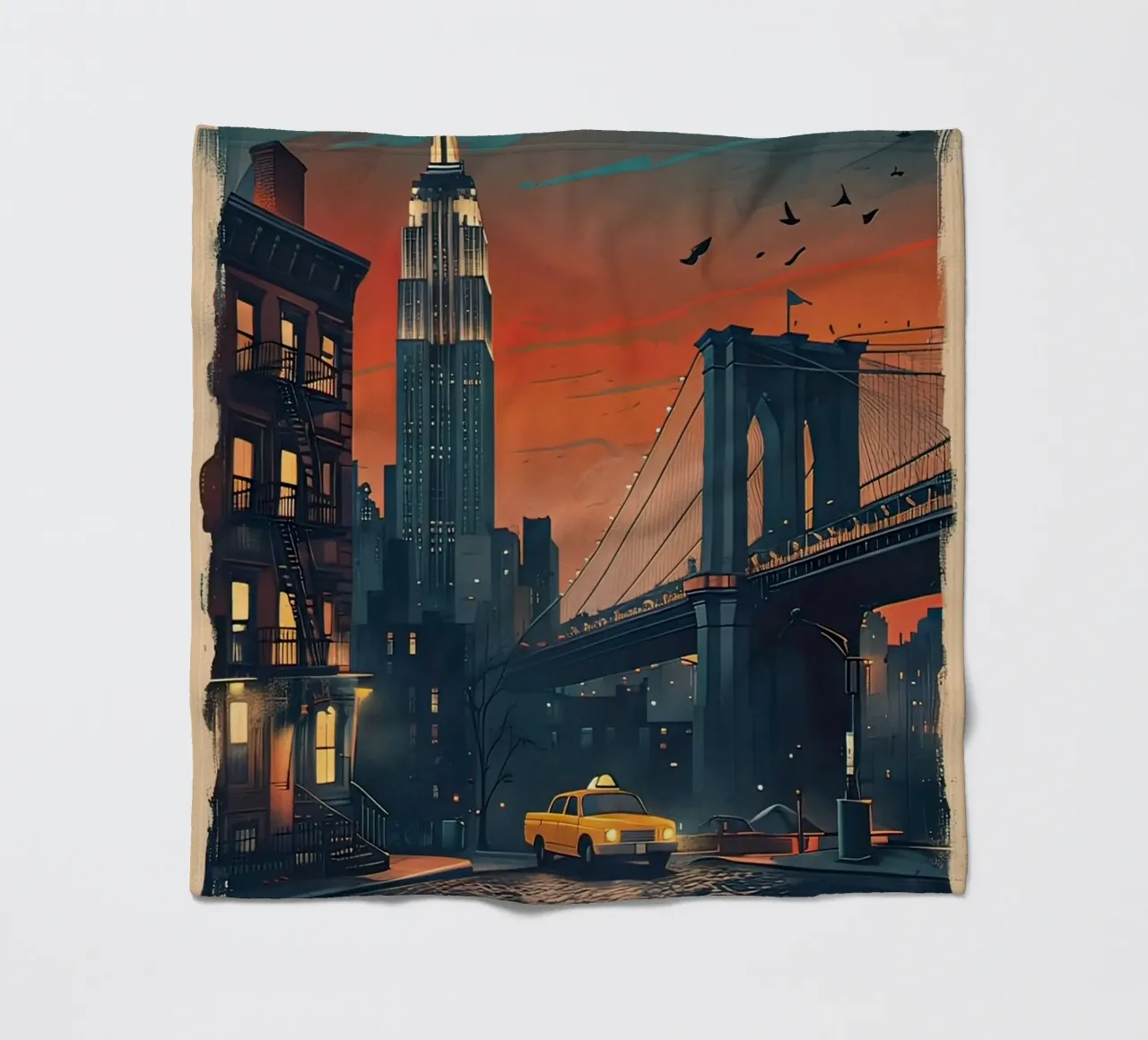 Manifesto di New York coperta in pile da ARTVI-SHOP
