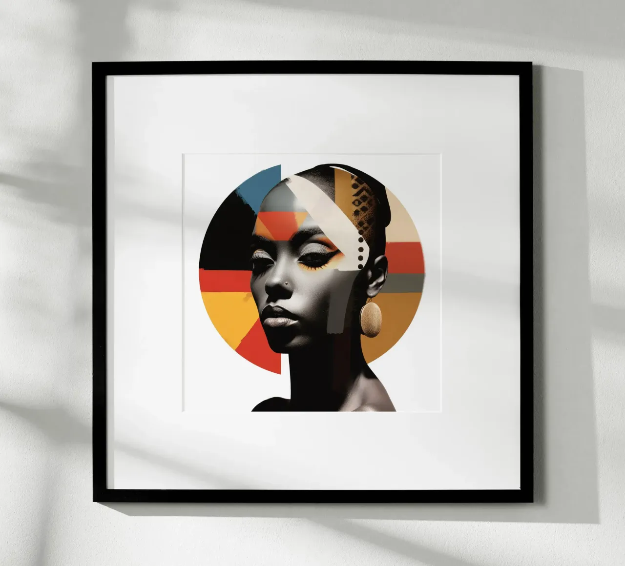 Mujer etíope abstracta Bauhaus poster de Artful Muse
