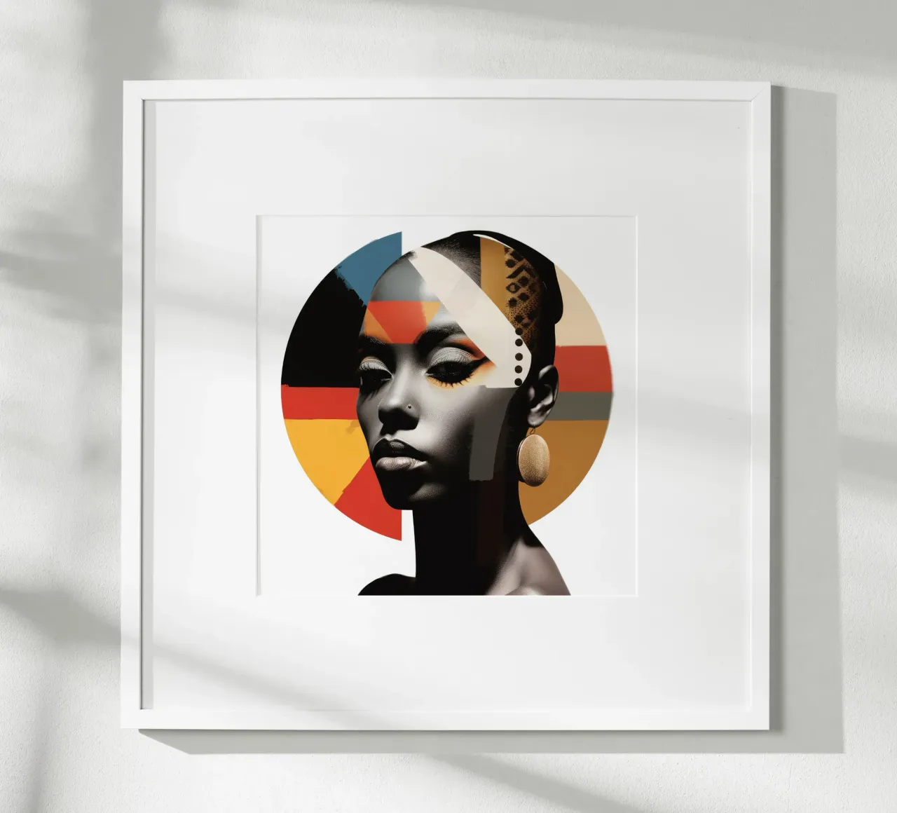 Mujer etíope abstracta Bauhaus poster de Artful Muse