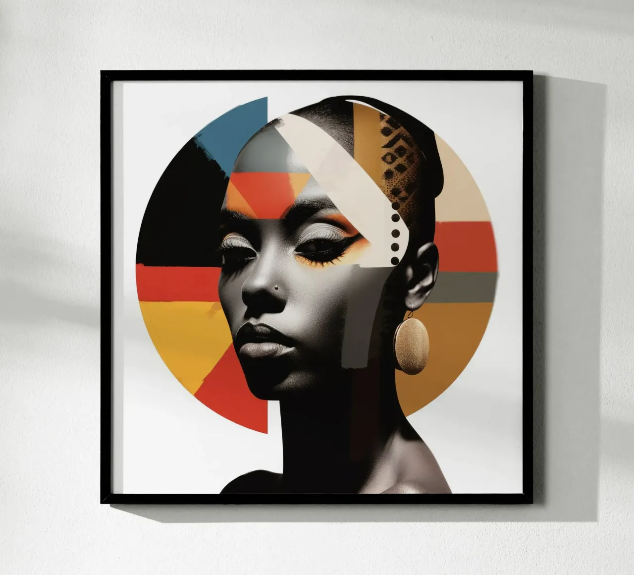 Mujer etíope abstracta Bauhaus poster de Artful Muse