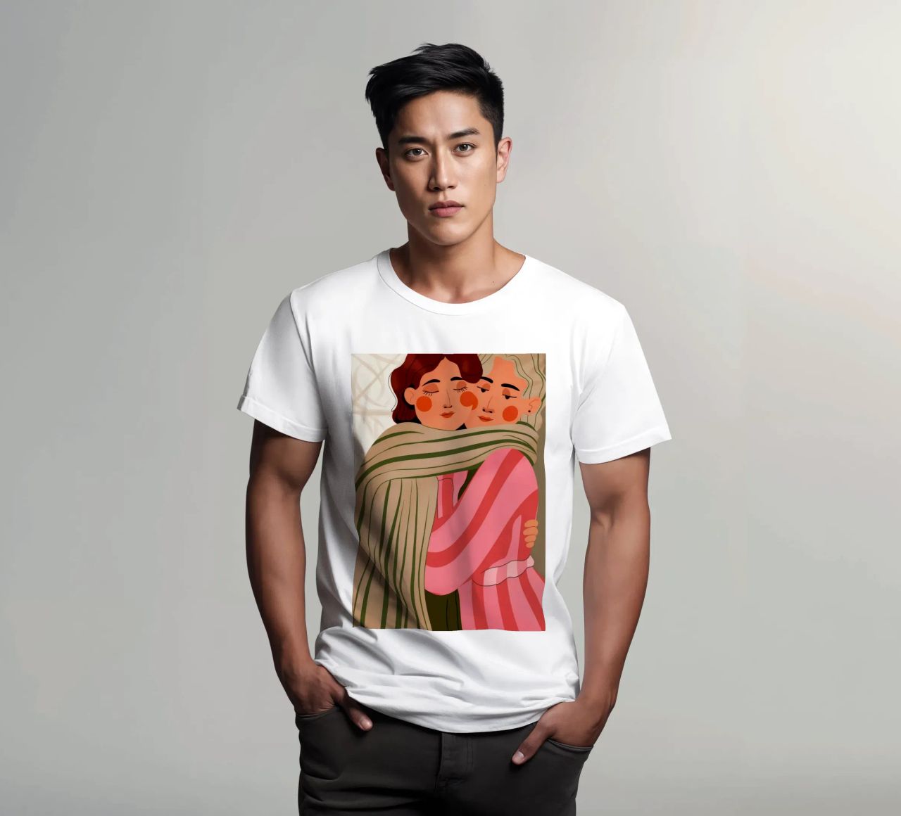 Accogliente e caldo abbraccio t-shirt da Emery Kate