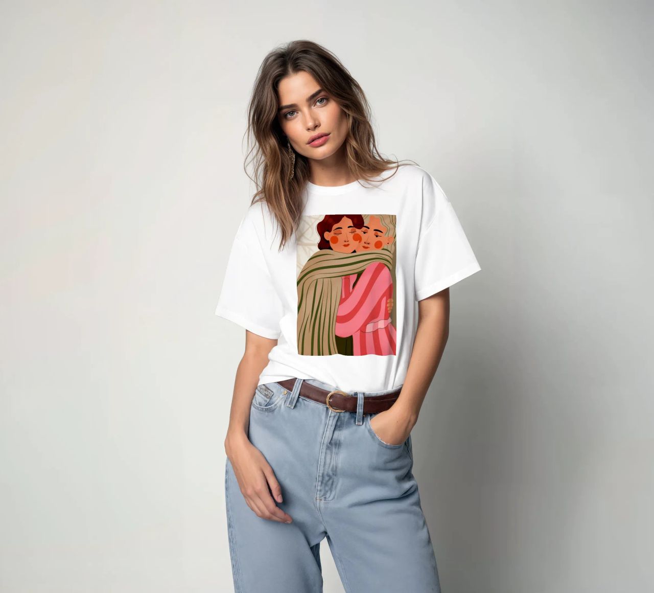 Accogliente e caldo abbraccio t-shirt da Emery Kate