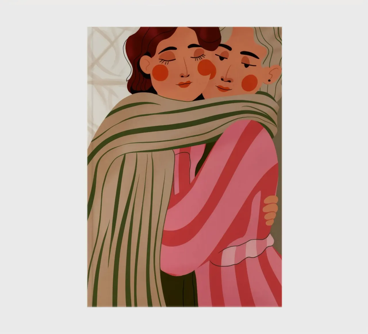 Cozy Warm Embrace notebook by Emery Kate