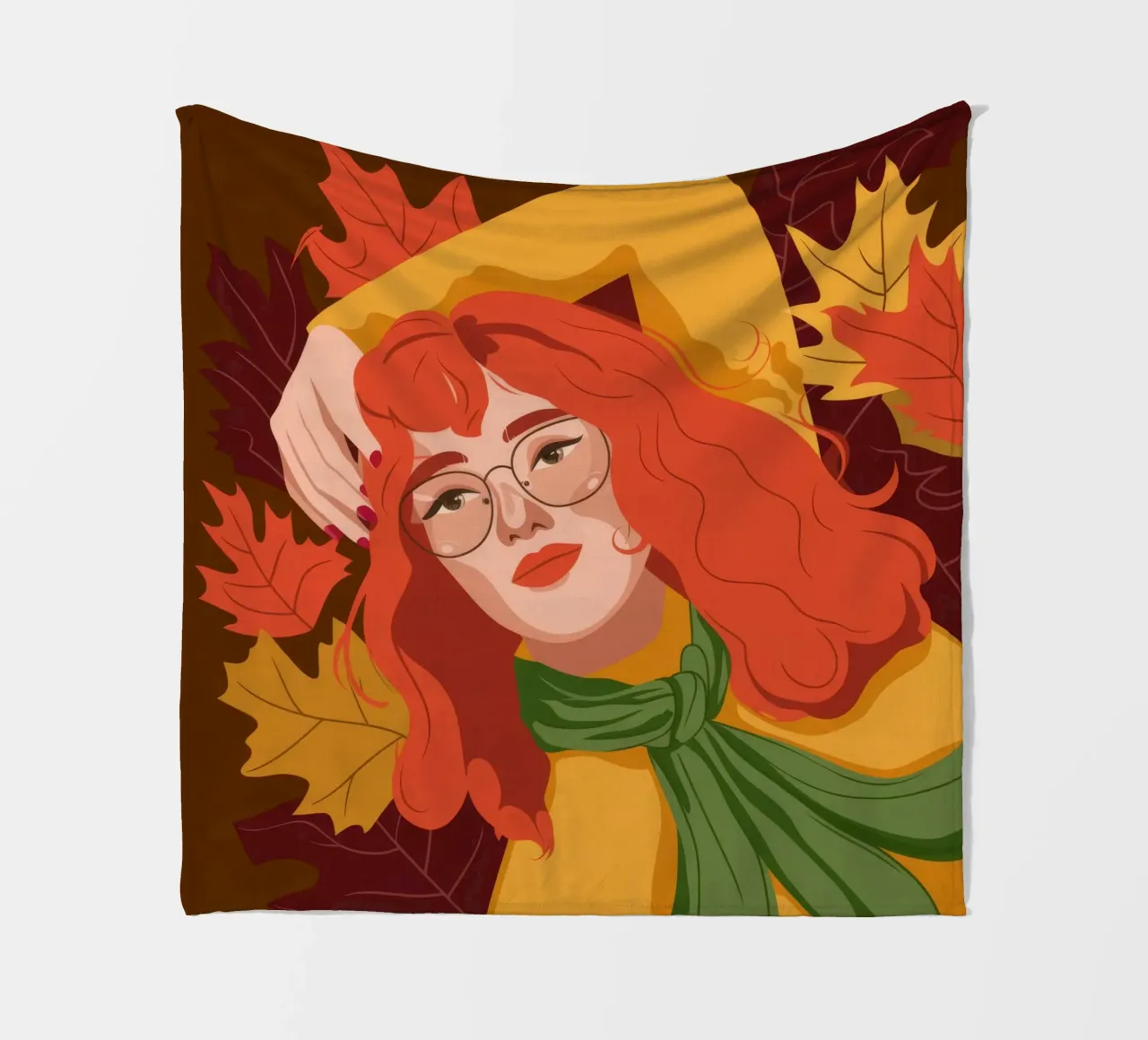 Capelli rossi d'autunno coperta in pile da Emery Kate