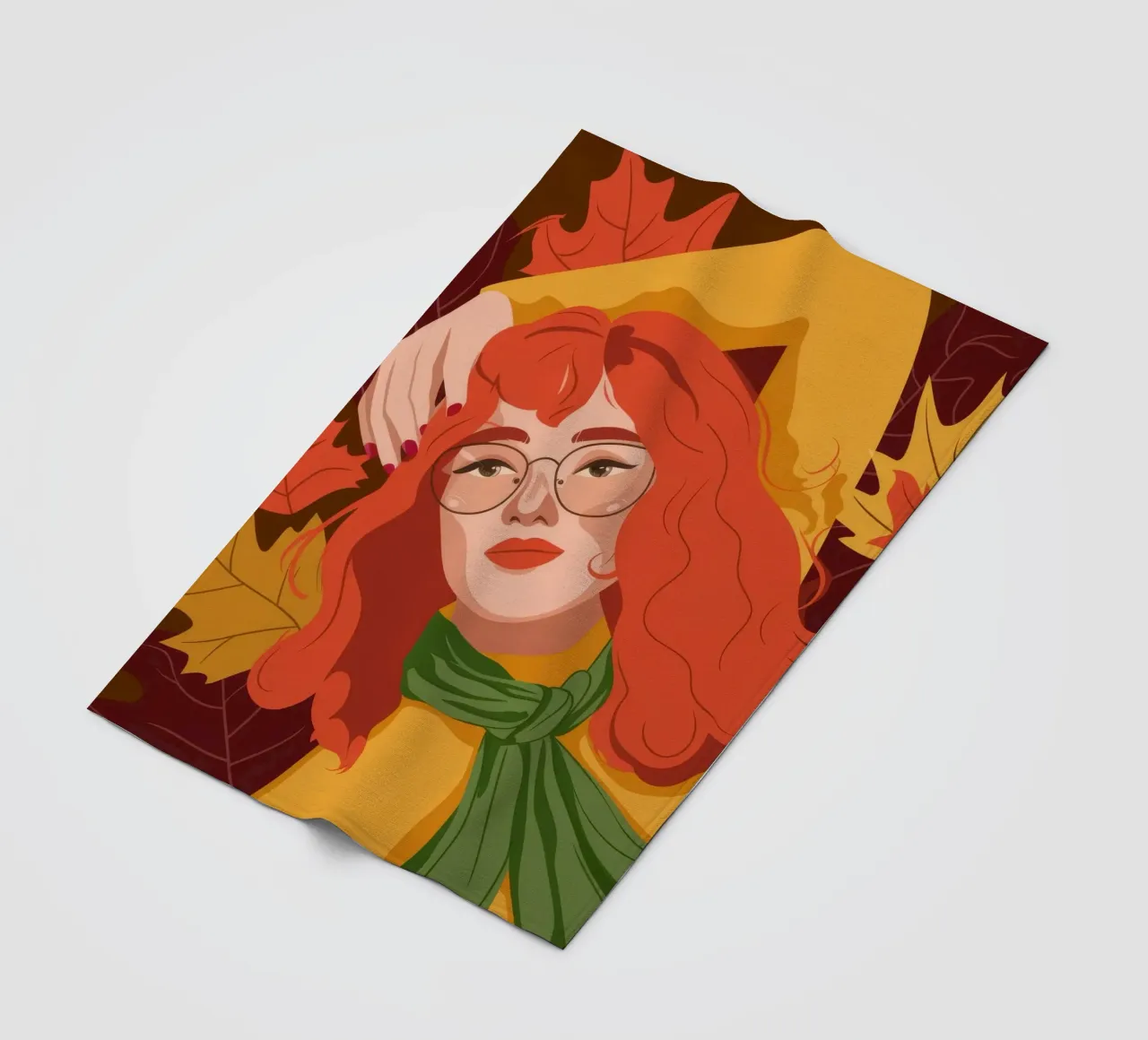 Capelli rossi d'autunno coperta in pile da Emery Kate