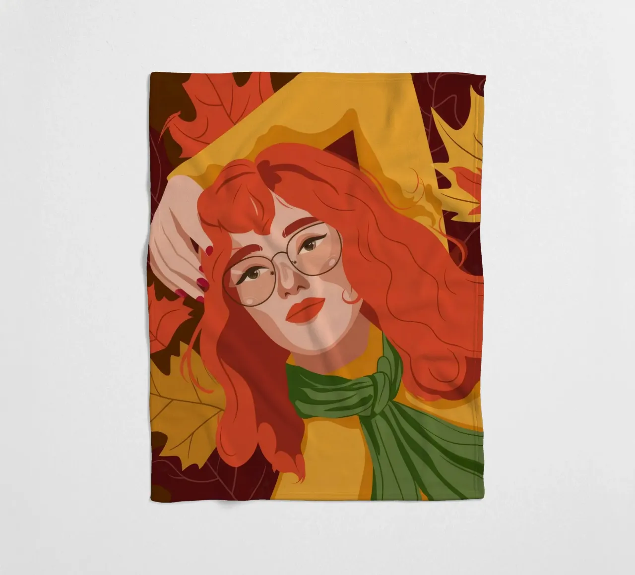 Capelli rossi d'autunno coperta in pile da Emery Kate