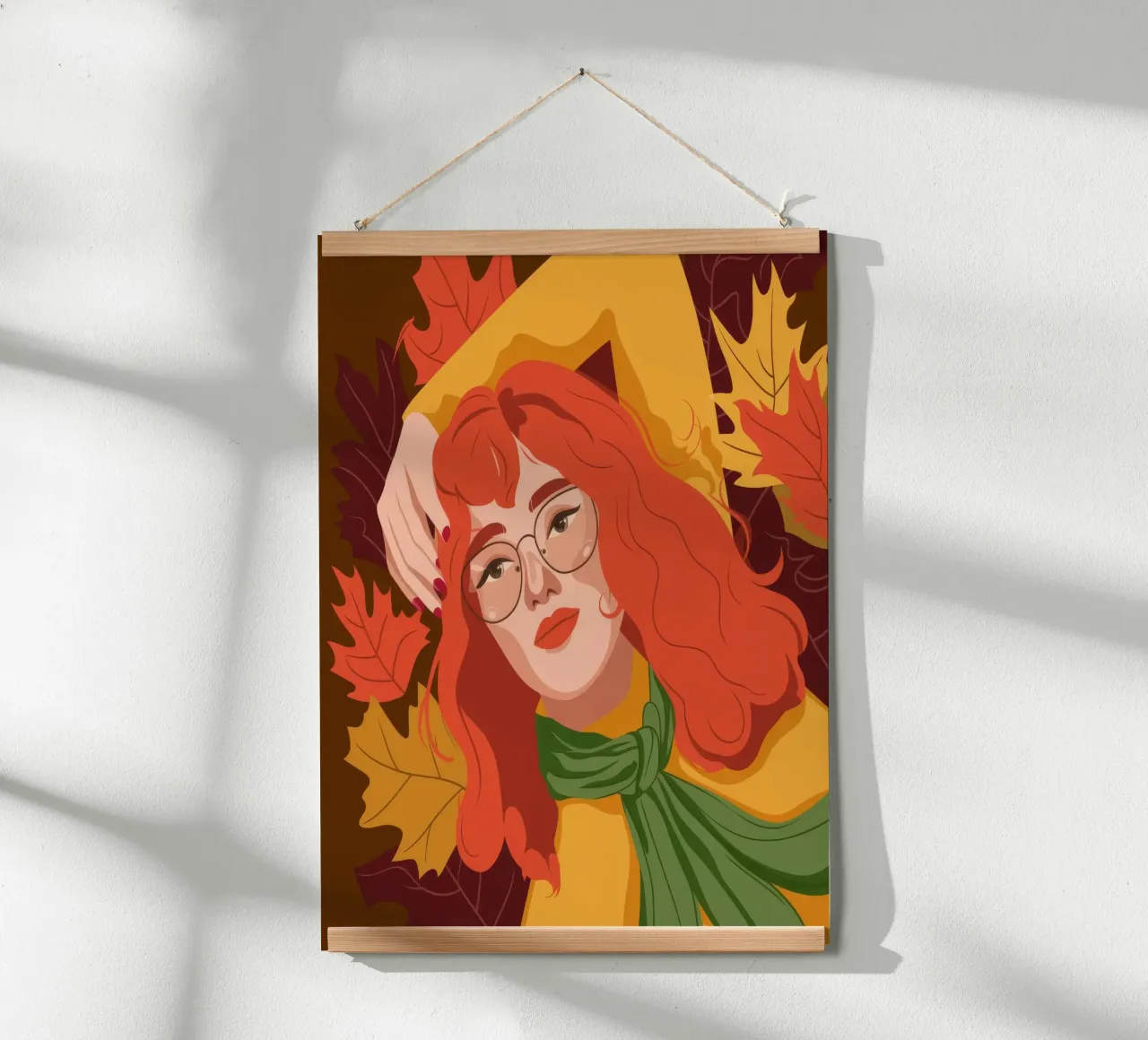 Capelli rossi d'autunno carta hahnemühle da Emery Kate