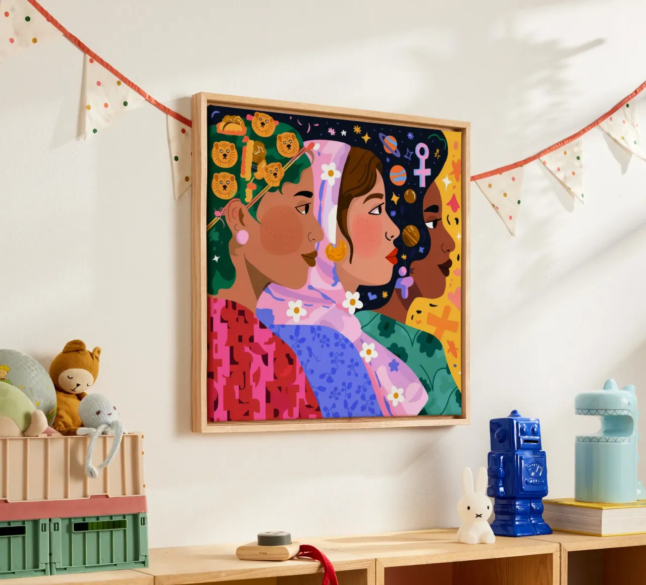 Duo Bloemprofiel canvas met Baklijst van Emery Kate