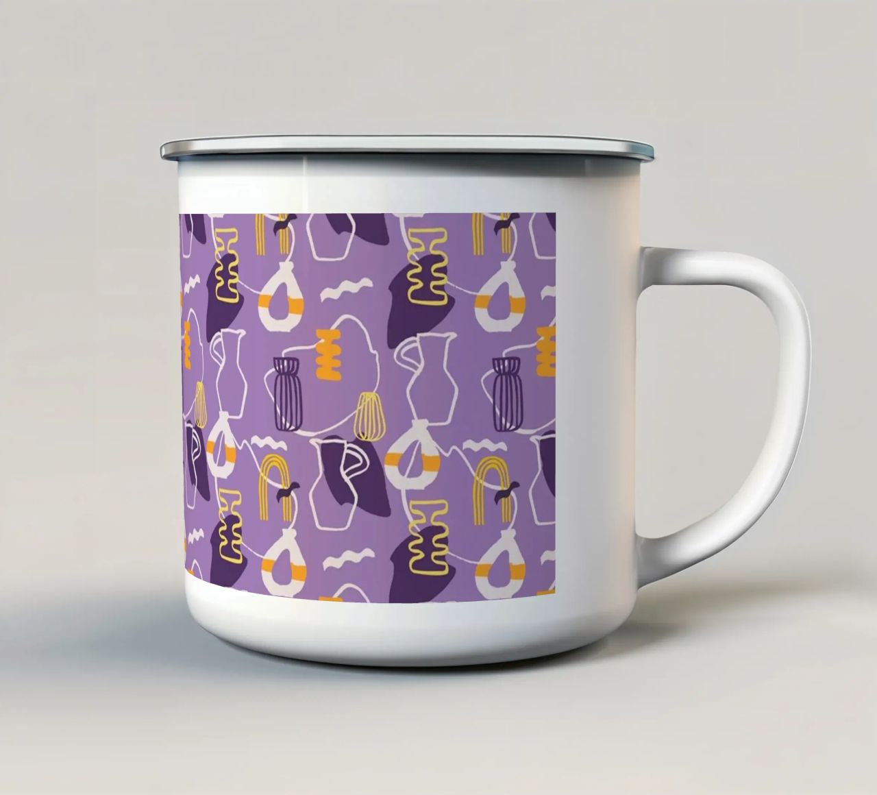 Pattern Love No 04 tazza in smalto da treechild