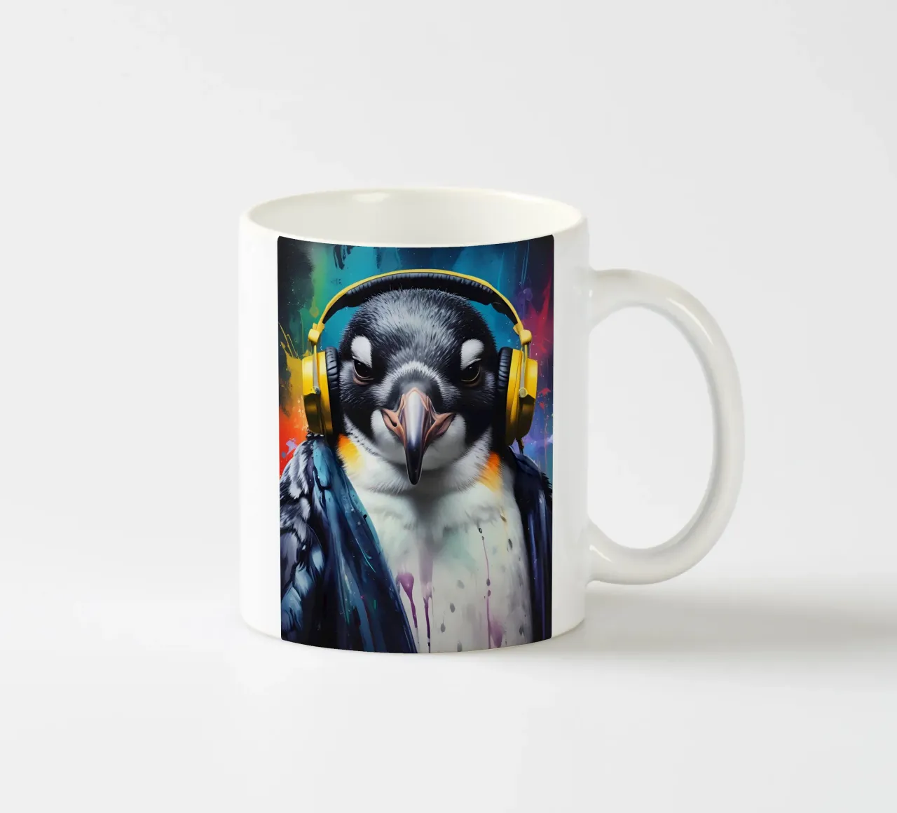 Pinguino in cuffia tazza in ceramica da MakArena