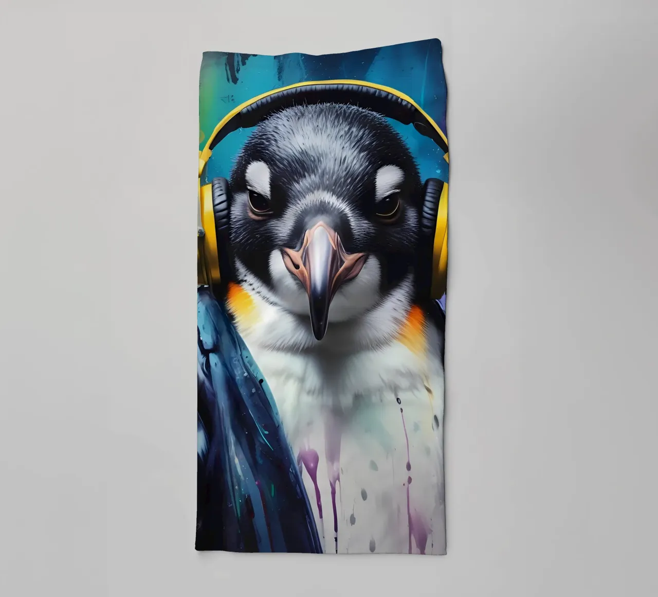Pinguino in cuffia asciugamano da bagno da MakArena