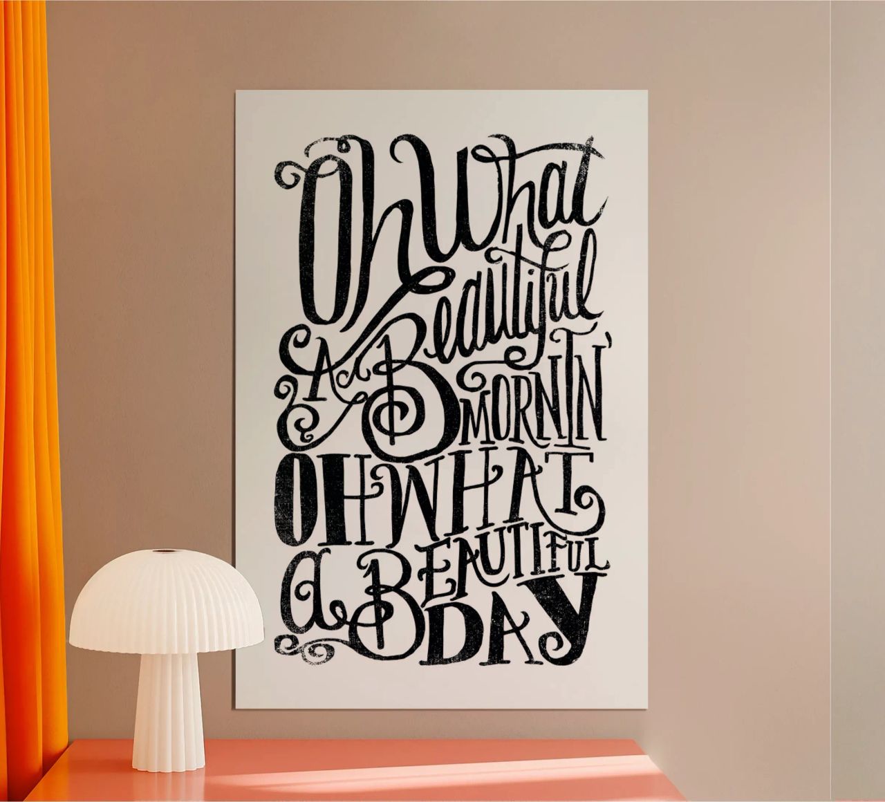 Oh what a beautiful mornin’ poster de Matthew Taylor Wilson
