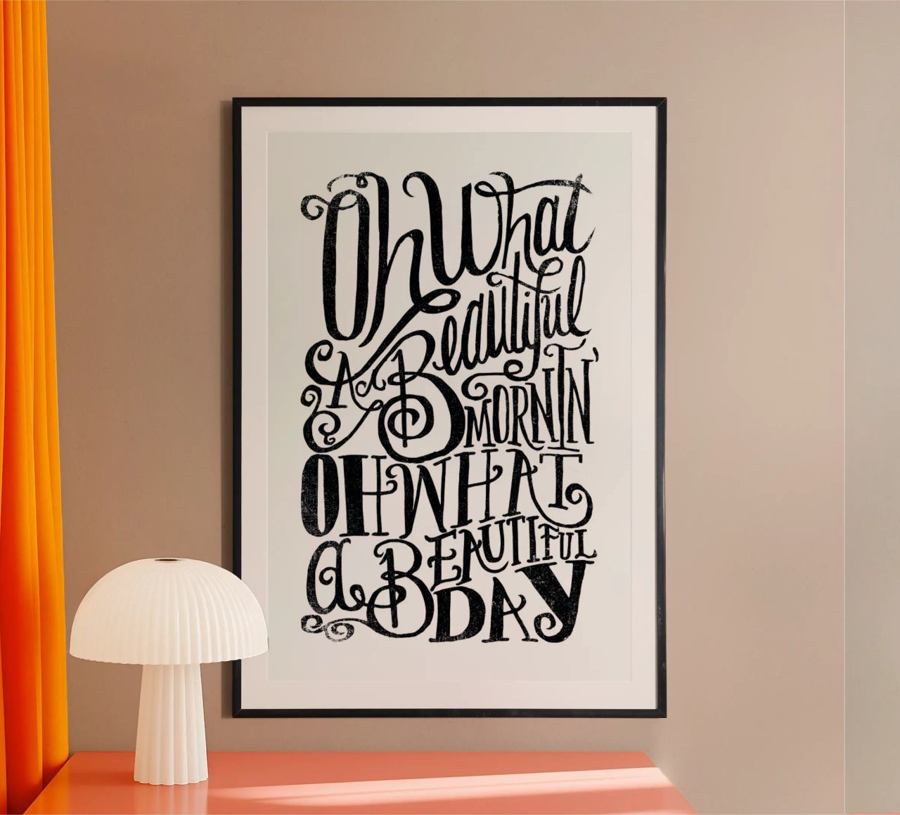 Oh what a beautiful mornin’ poster de Matthew Taylor Wilson